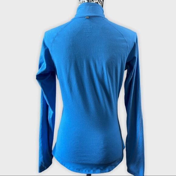 Nike Dri-Fit Athletic Blue quarter zip sweatshirt jacket size large - Picture 3 of 6